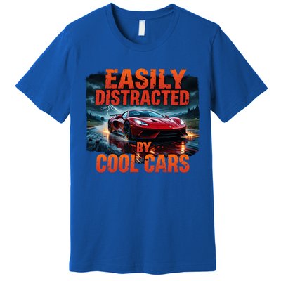 Vintage Muscle Car Easily Distracted By Cool Cars  Gift Premium T-Shirt