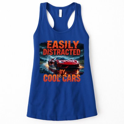Vintage Muscle Car Easily Distracted By Cool Cars  Gift Womens Tank Top