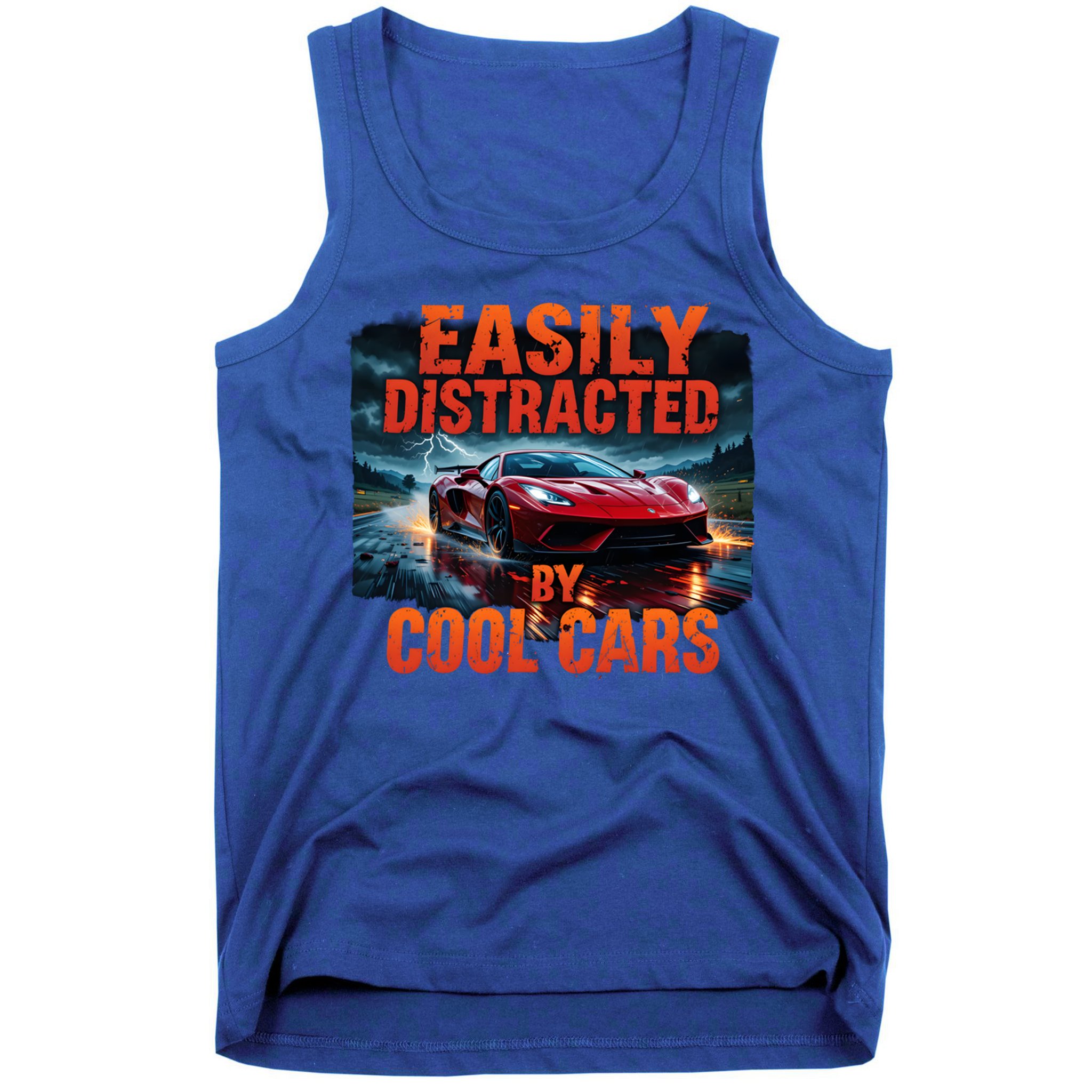 Vintage Muscle Car Easily Distracted By Cool Cars  Gift Tank Top