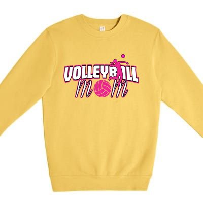 Volleyball Mom Cute Gift Premium Crewneck Sweatshirt