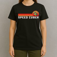 Vintage Math Cuber Heartbeat Speed Cubing Puzzle Lover Cube T-Shirt