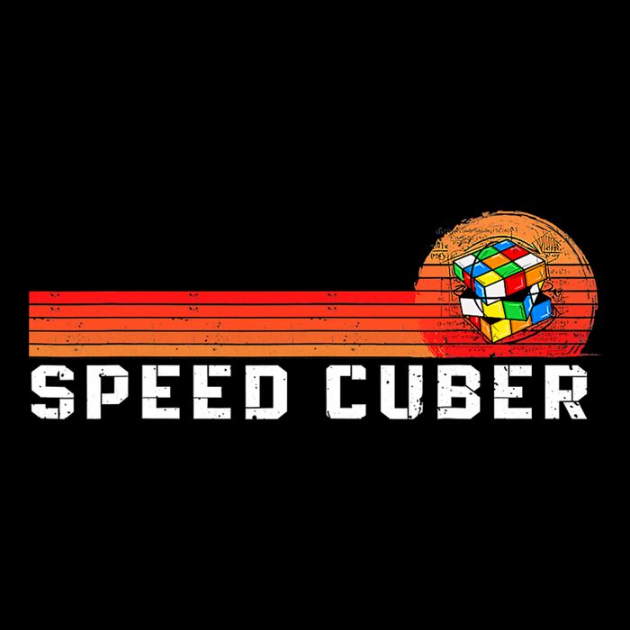 Vintage Math Cuber Heartbeat Speed Cubing Puzzle Lover Cube T-Shirt