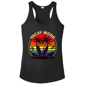 Vacay Mode Coconut Palm Trees Retro Surfing Summer Vibes Great Gift Ladies PosiCharge Competitor Racerback Tank