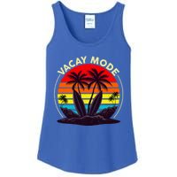 Vacay Mode Coconut Palm Trees Retro Surfing Summer Vibes Great Gift Ladies Essential Tank