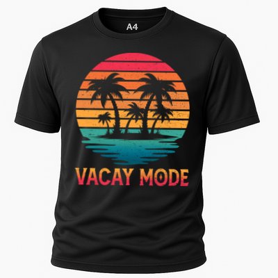 Vacay Mode Coconut Palm Trees Retro Tropical Summer Vibes Cute Gift Performance Shirt