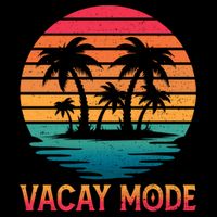 Vacay Mode Coconut Palm Trees Retro Tropical Summer Vibes Cute Gift Bucket Hat