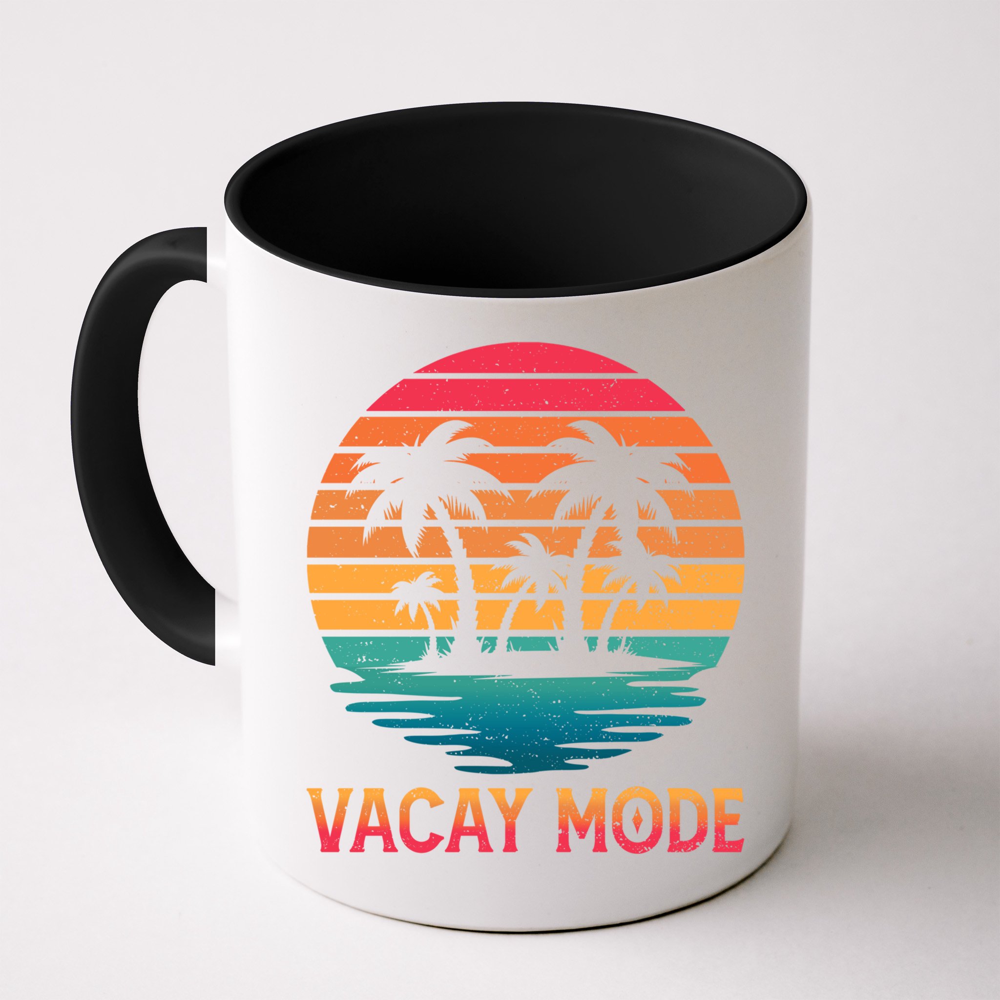 Vacay Mode Coconut Palm Trees Retro Tropical Summer Vibes Cute Gift Mug