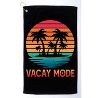 Vacay Mode Coconut Palm Trees Retro Tropical Summer Vibes Cute Gift Golf Towel