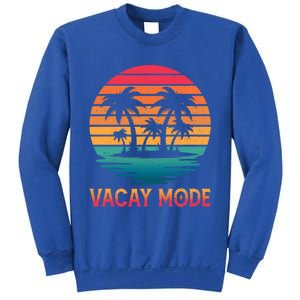 Vacay Mode Coconut Palm Trees Retro Tropical Summer Vibes Cute Gift Sweatshirt