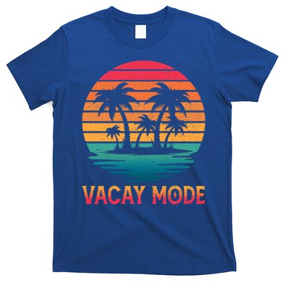 Vacay Mode Coconut Palm Trees Retro Tropical Summer Vibes Cute Gift T-Shirt