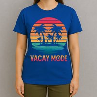 Vacay Mode Coconut Palm Trees Retro Tropical Summer Vibes Cute Gift T-Shirt