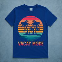 Vacay Mode Coconut Palm Trees Retro Tropical Summer Vibes Cute Gift T-Shirt