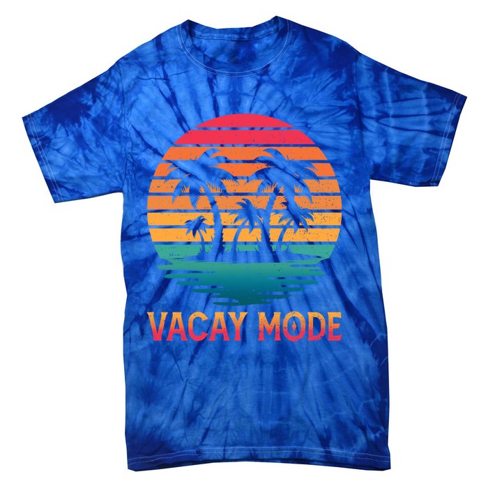 Vacay Mode Coconut Palm Trees Retro Tropical Summer Vibes Cute Gift Tie-Dye T-Shirt