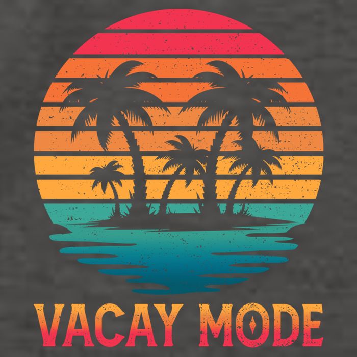Vacay Mode Coconut Palm Trees Retro Tropical Summer Vibes Cute Gift Vector Backpack