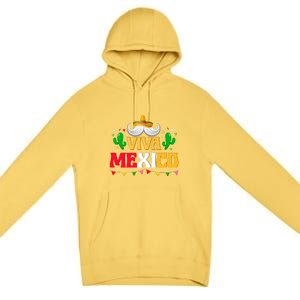 Viva Mexico Cinco De Mayo Gift Funnt Beard Premium Pullover Hoodie