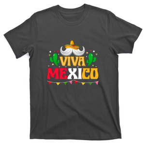 Viva Mexico Cinco De Mayo Gift Funnt Beard T-Shirt