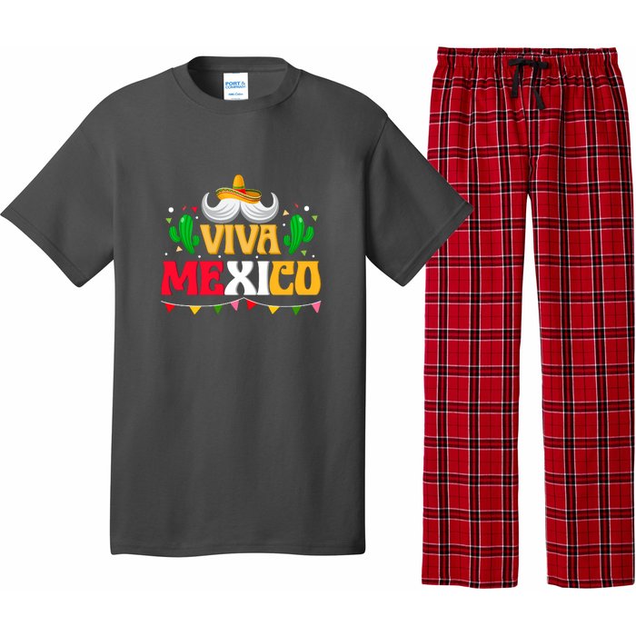 Viva Mexico Cinco De Mayo Gift Funnt Beard Pajama Set