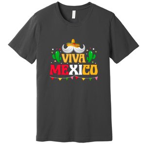 Viva Mexico Cinco De Mayo Gift Funnt Beard Premium T-Shirt