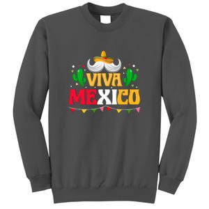 Viva Mexico Cinco De Mayo Gift Funnt Beard Tall Sweatshirt