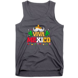 Viva Mexico Cinco De Mayo Gift Funnt Beard Tank Top