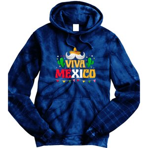 Viva Mexico Cinco De Mayo Gift Funnt Beard Tie Dye Hoodie