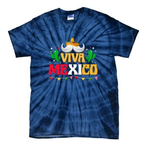 Viva Mexico Cinco De Mayo Gift Funnt Beard Tie-Dye T-Shirt