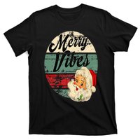 Vintage Merry Christmas Vibes Santa Claus Fun Old Fashioned T-Shirt