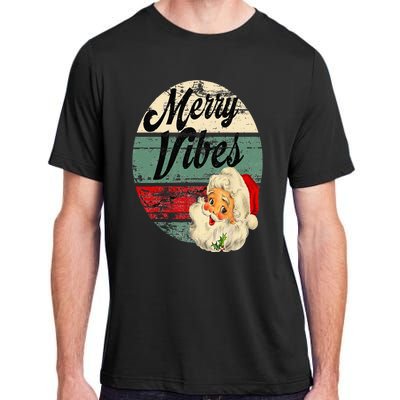 Vintage Merry Christmas Vibes Santa Claus Fun Old Fashioned Adult ChromaSoft Performance T-Shirt