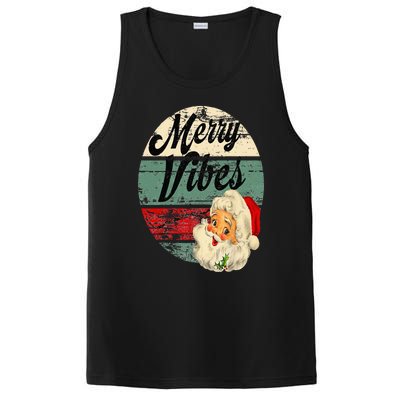 Vintage Merry Christmas Vibes Santa Claus Fun Old Fashioned PosiCharge Competitor Tank