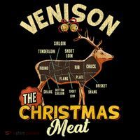 Venison Meat Chart The Christmas Meat Deer Hunter Hunting Sustainable Bucket Hat