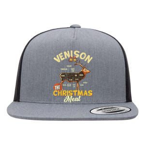 Venison Meat Chart The Christmas Meat Deer Hunter Hunting Flat Bill Trucker Hat