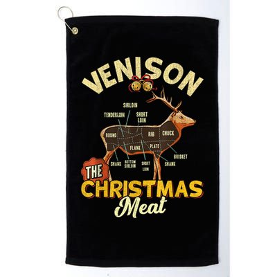 Venison Meat Chart The Christmas Meat Deer Hunter Hunting Golf Towel