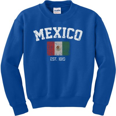 Vintage Mexico City Est 1810 Gift Cute Gift Kids Sweatshirt