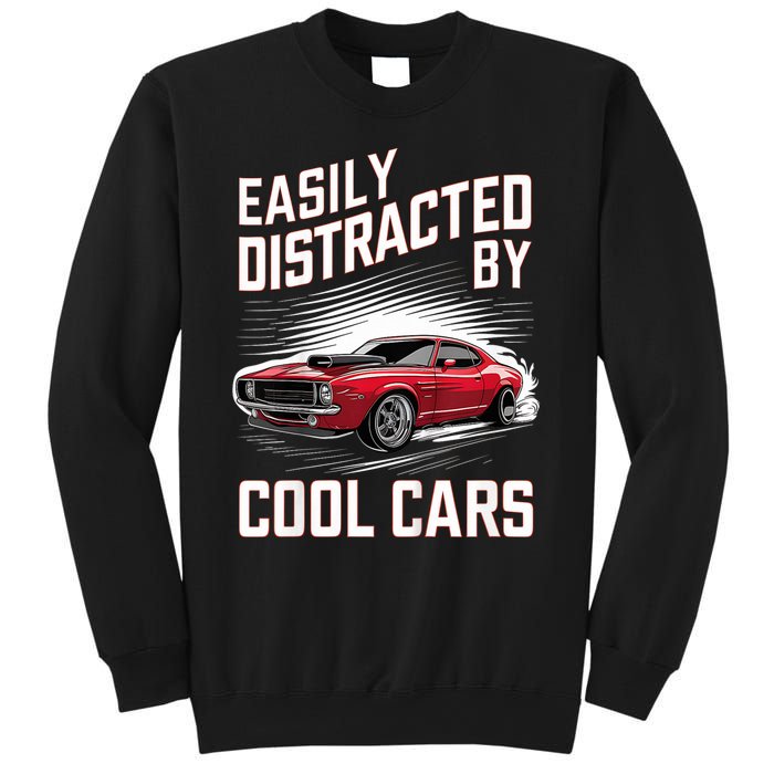 Vintage Muscle Car Easily Distracted By Cool Cars Sweatshirt