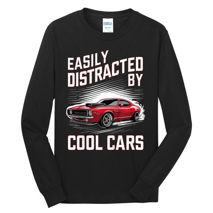 Vintage Muscle Car Easily Distracted By Cool Cars Tall Long Sleeve T-Shirt