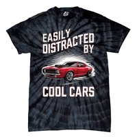 Vintage Muscle Car Easily Distracted By Cool Cars Tie-Dye T-Shirt