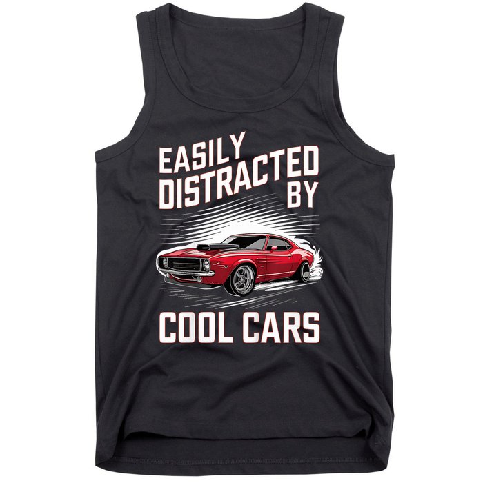 Vintage Muscle Car Easily Distracted By Cool Cars Tank Top