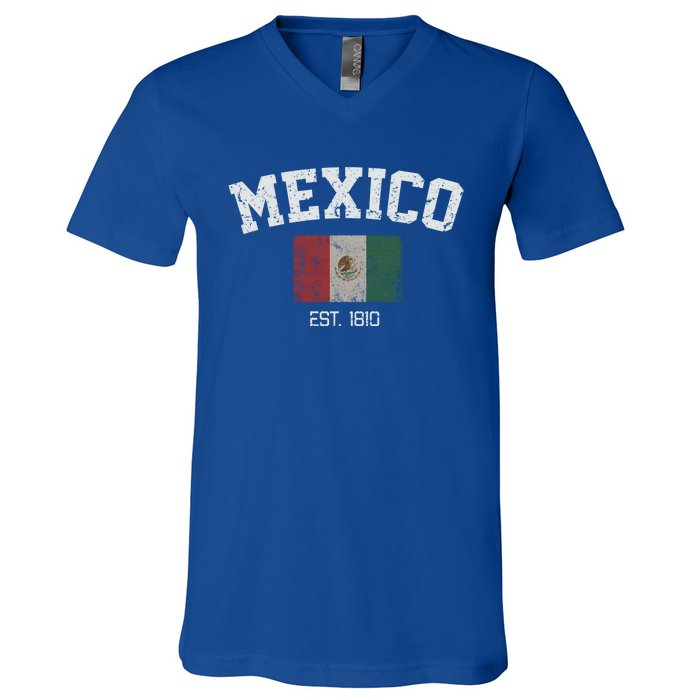 Vintage Mexico City Est 1810 Gift Great Gift V-Neck T-Shirt