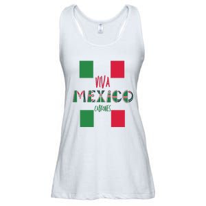 Viva Mexico Cabrones Funny Mexico Flag Ladies Essential Flowy Tank