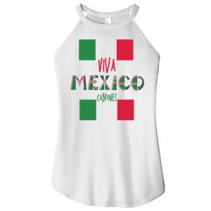 Viva Mexico Cabrones Funny Mexico Flag Women's Perfect Tri Rocker Tank