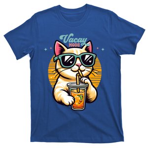 Vacay Mode Cute Cat Sunglasses Funny Family Vacation Trip Gift T-Shirt