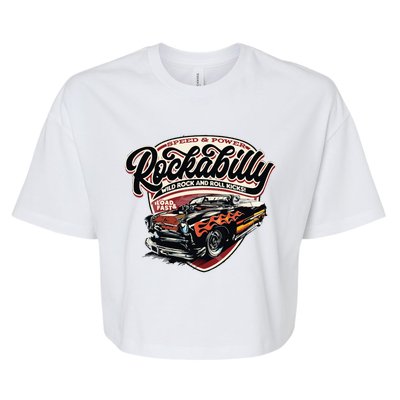 Vintage Muscle Car Graphic Bella+Canvas Jersey Crop Tee