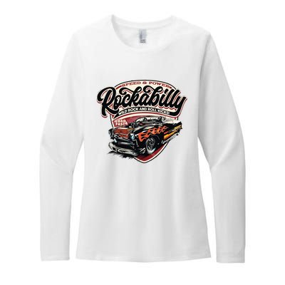 Vintage Muscle Car Graphic Womens CVC Long Sleeve Shirt