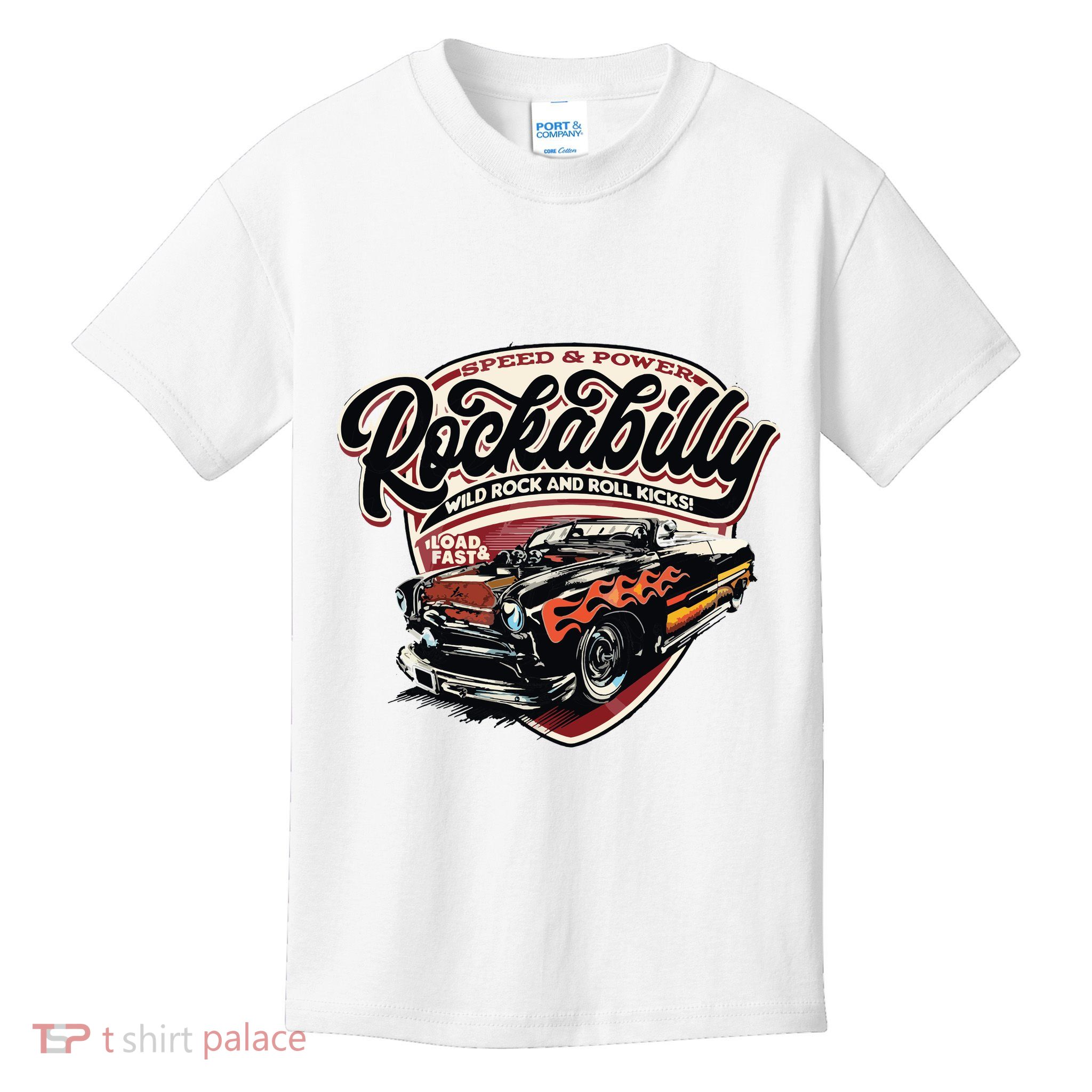 Vintage Muscle Car Graphic Kids T-Shirt