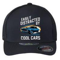 Vintage Muscle Car Easily Distracted By Cool Cars Flexfit Unipanel Trucker Cap