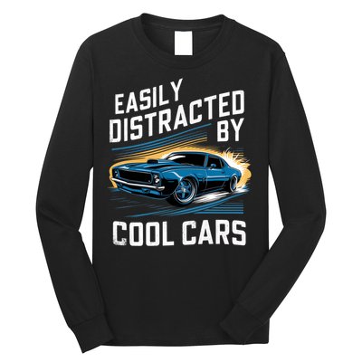 Vintage Muscle Car Easily Distracted By Cool Cars Long Sleeve Shirt