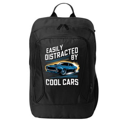 Vintage Muscle Car Easily Distracted By Cool Cars City Backpack