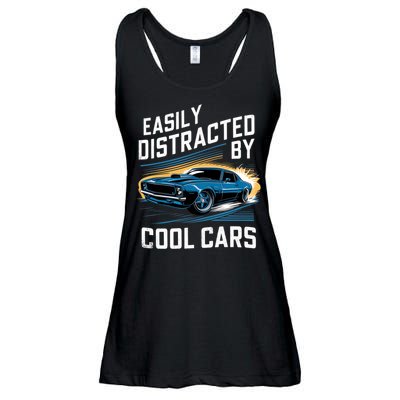 Vintage Muscle Car Easily Distracted By Cool Cars Ladies Essential Flowy Tank