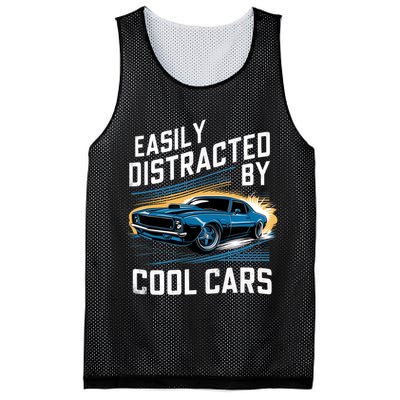 Vintage Muscle Car Easily Distracted By Cool Cars Mesh Reversible Basketball Jersey Tank
