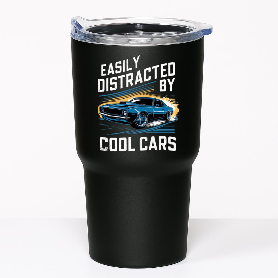 Vintage Muscle Car Easily Distracted By Cool Cars Tumbler